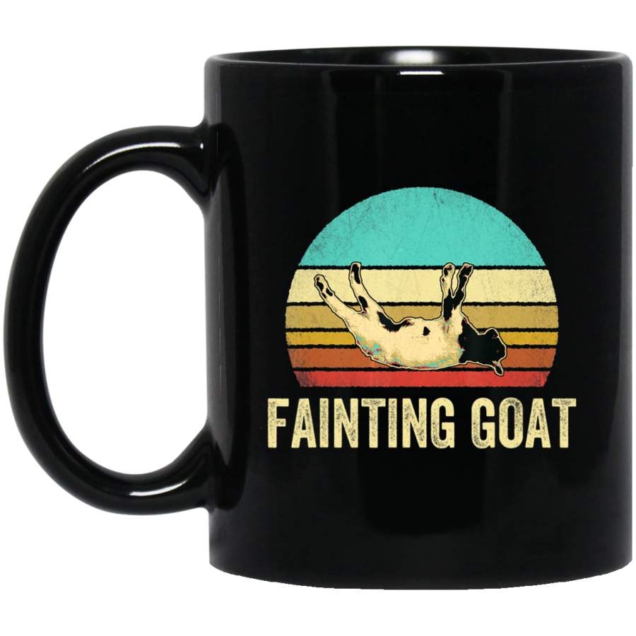 Vintage Fainting Goat Sunset Coffee Mug