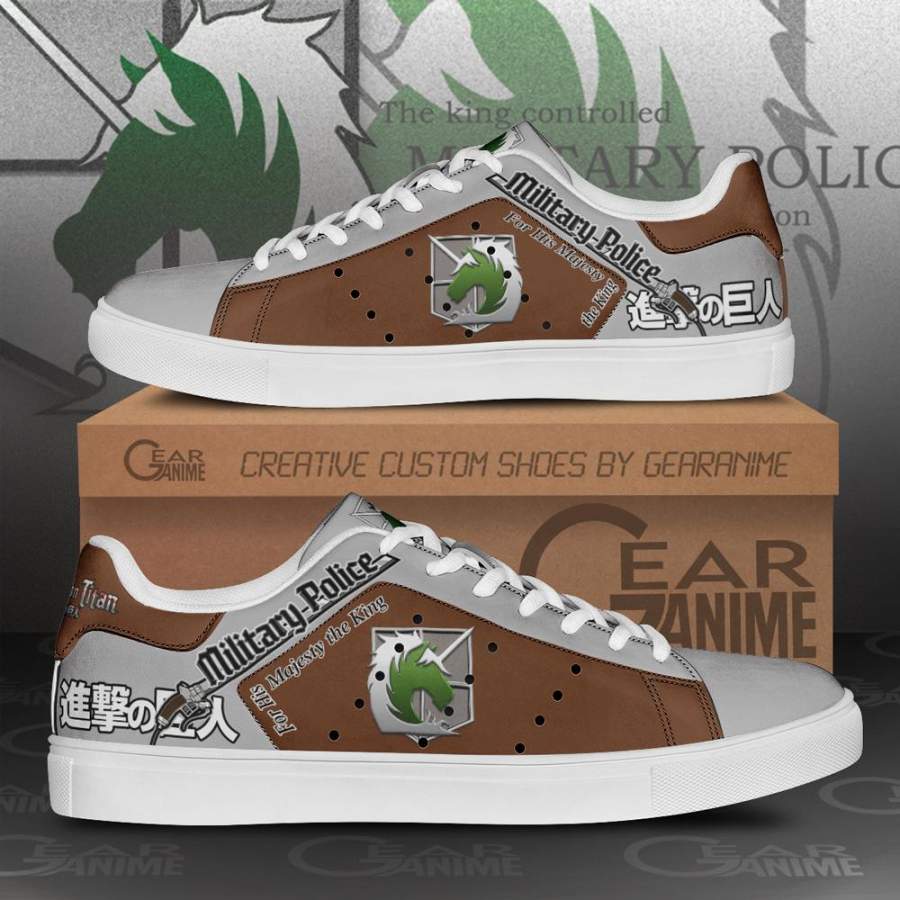 Military Police Skate Sneakers Uniform Attack On Titan Anime Shoes PN10