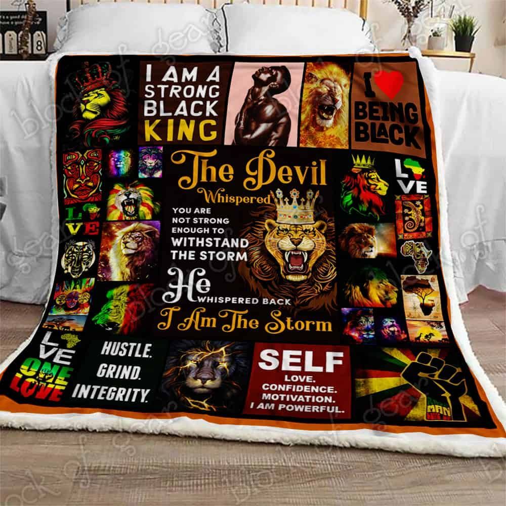 Storm Black King Sofa Throw Blanket