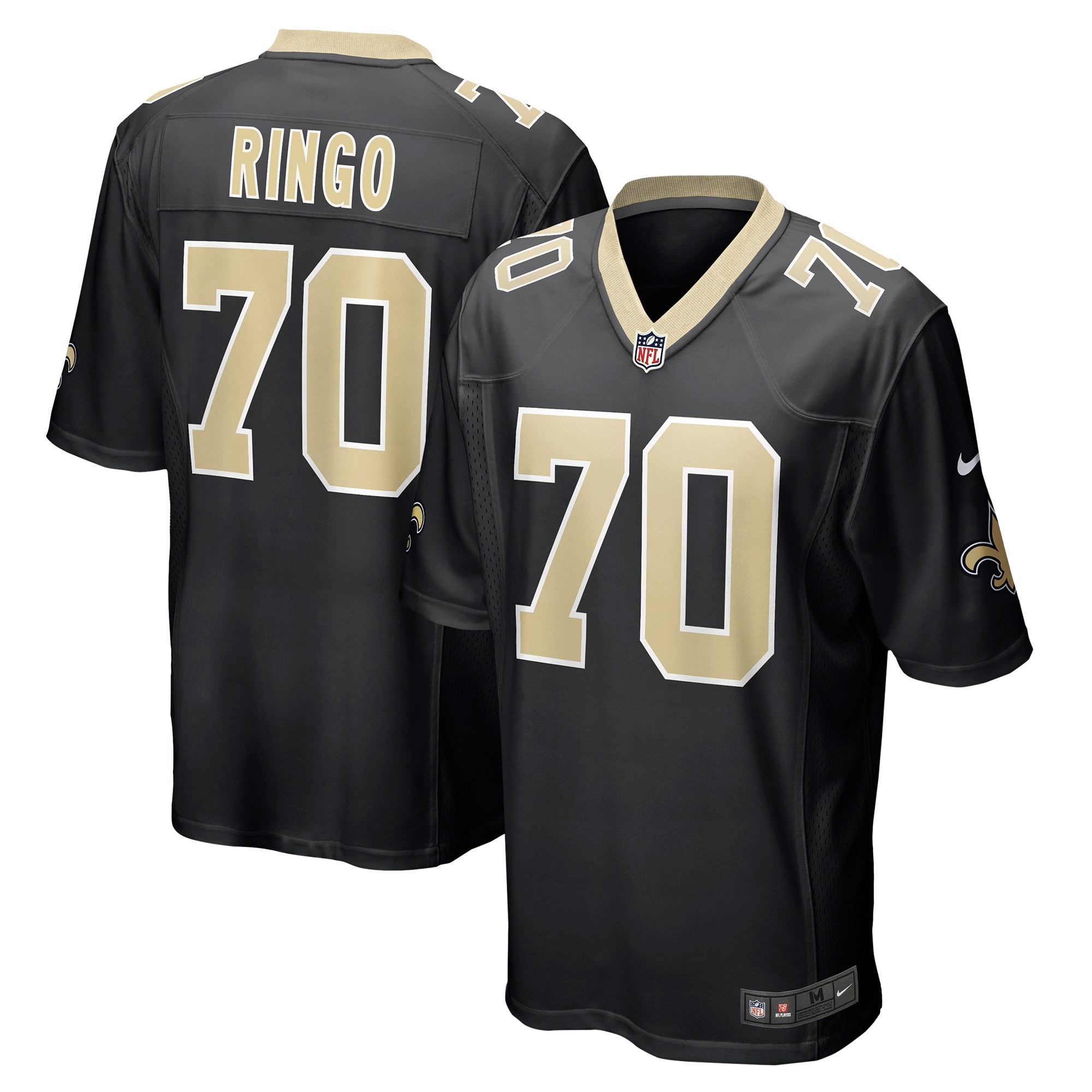 Christian Ringo New Orleans Saints Game Jersey – Black NFL