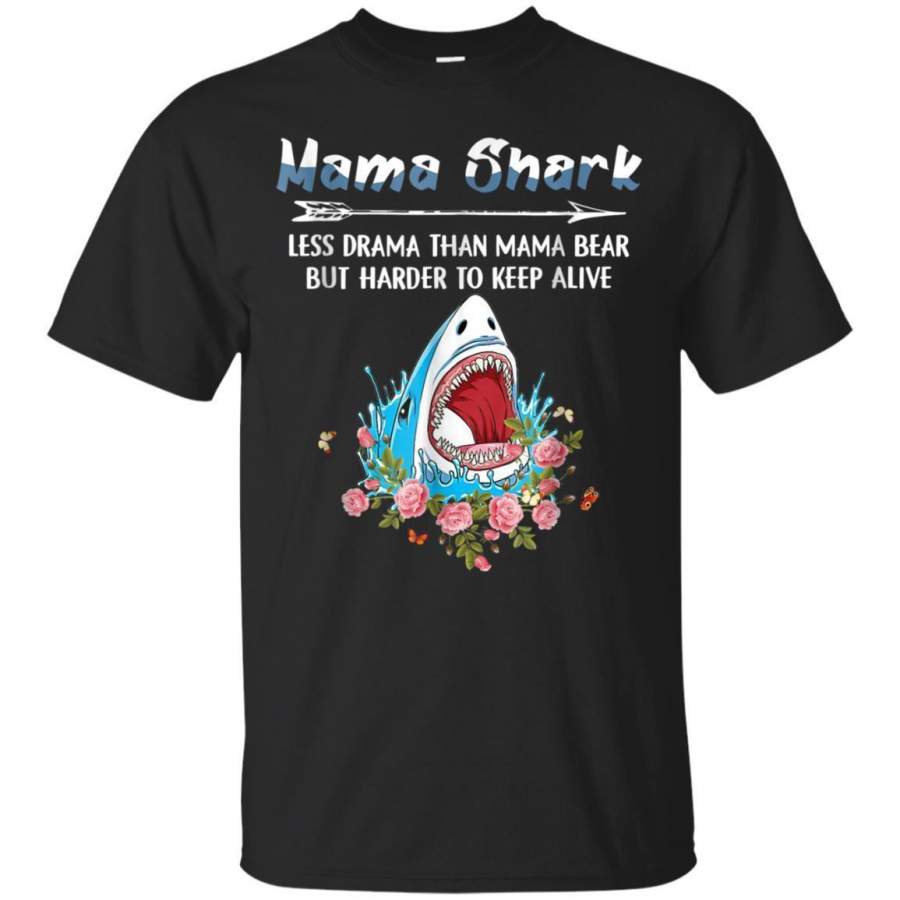 AGR Mama Shark T Shirt Harder To Keep Alive Jaq T-shirt