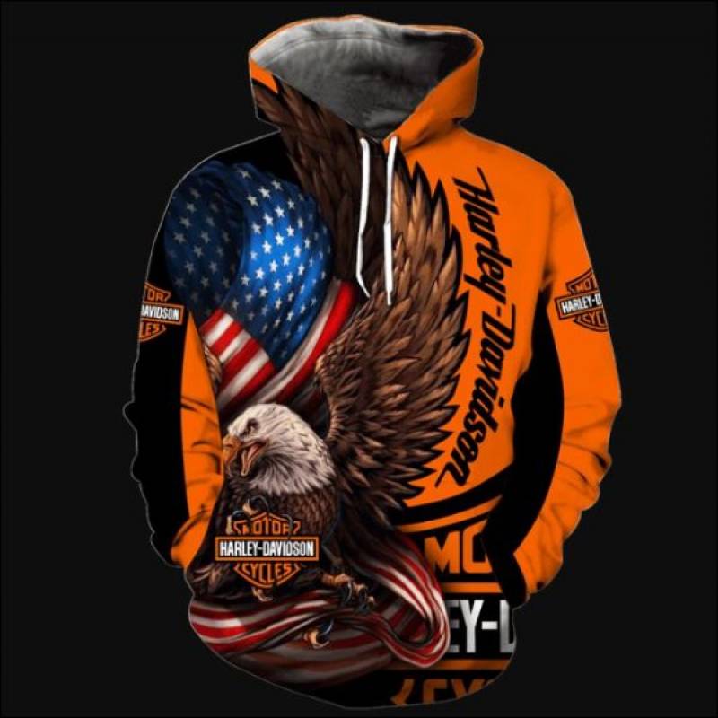 Eagle Harley Davidson 3D hoodie, shirt – dntyles