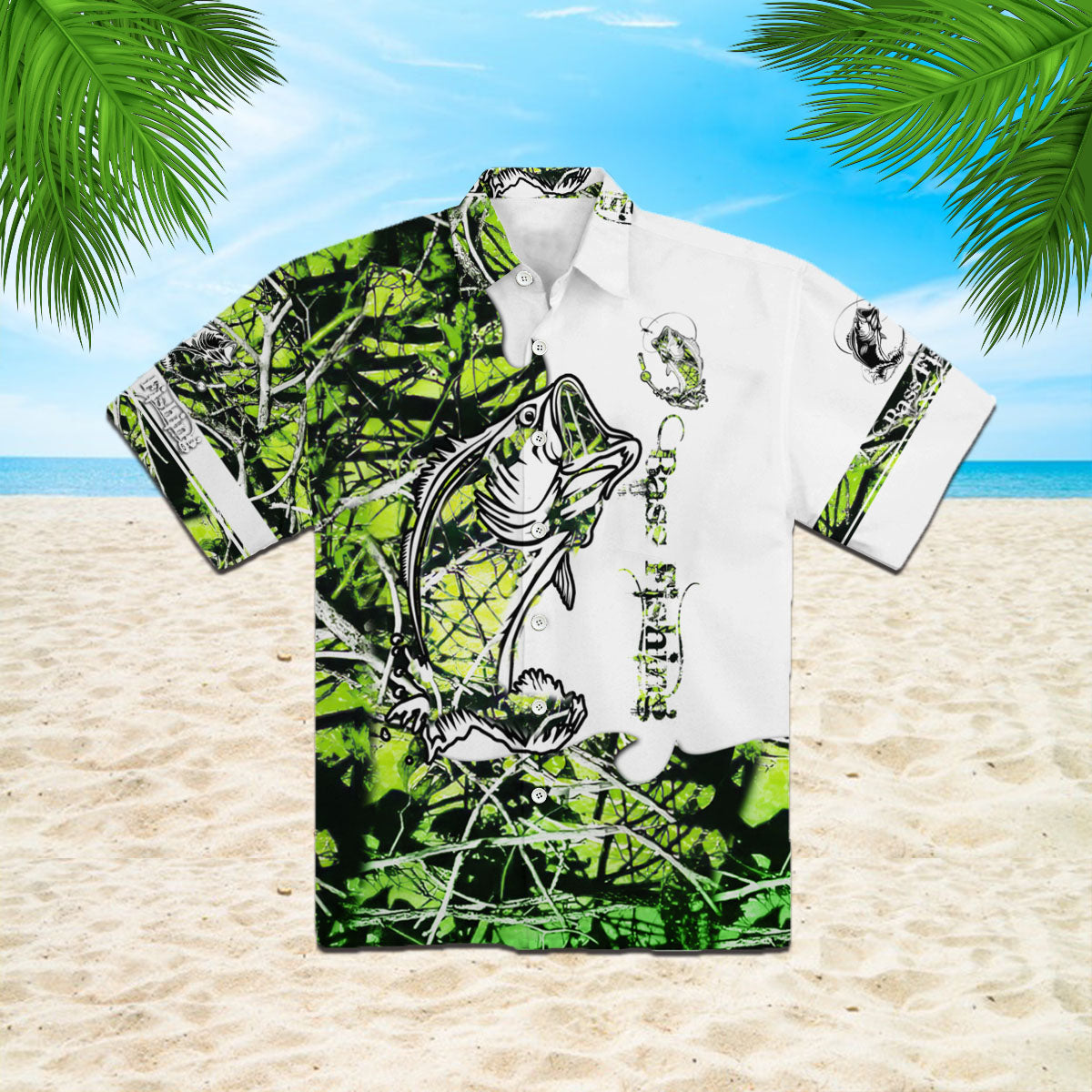 Oragontee Green Bass Fishing Hawaii Shirt Unisex Adult Ha49320