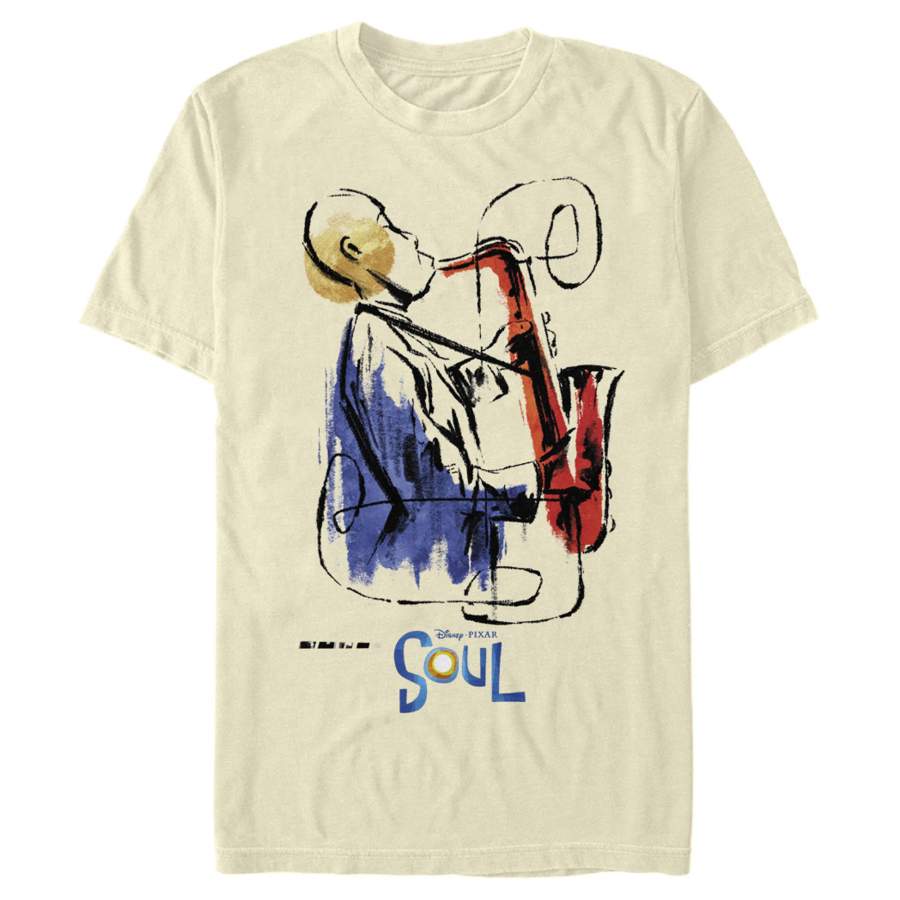 Soul Men’s Watercolor Saxophonist  T Shirt