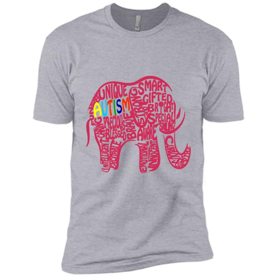 Autism Awareness Elephant 1 – Canvas Unisex USA Shirt