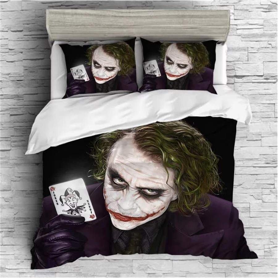 The Dark Knight Batman Joker Clown #1 Duvet Cover Quilt Cover Pillowcase Bedding Set Bed Linen Home Bedroom Decor