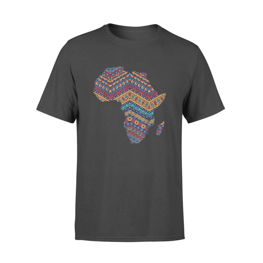 Africa Flag Kente Cloth Black Pride African American Gift T Shirt – Standard T-shirt