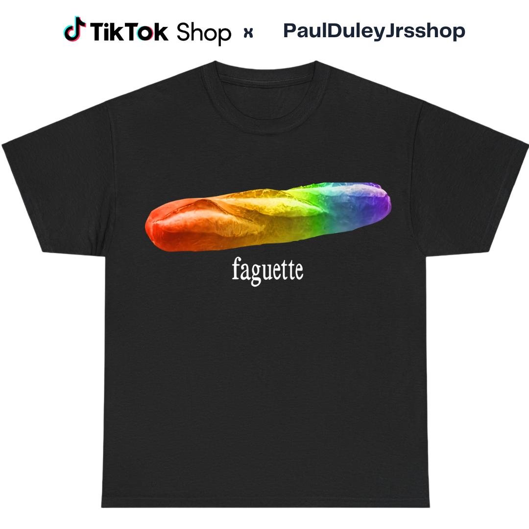 Funny LGBTQ Meme Baguette T-Shirts Pride Month Graphic Tees Hilarious Gay Gifts for Queer, Bi, Trans Viral TikTok Shirts Multiple Designs