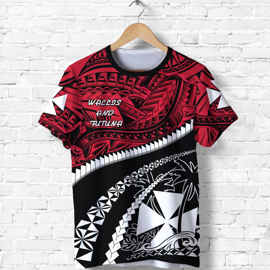 Wallis and Futuna Tapa T Shirt Polynesian Shark Tattoo K4