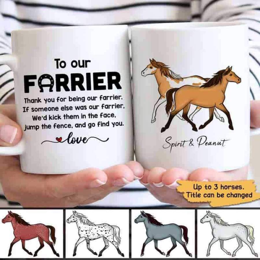 Dear Horse Dad Mom Personalized Coffee Mug