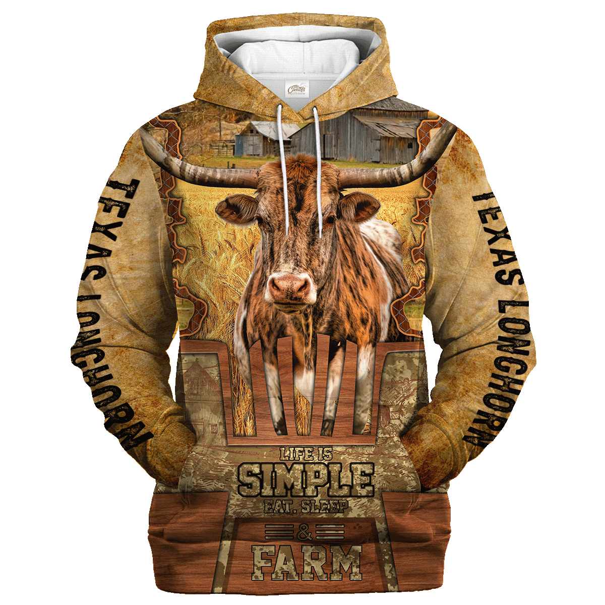 Texas Longhorn Life Is Simple A Farm Hoodie