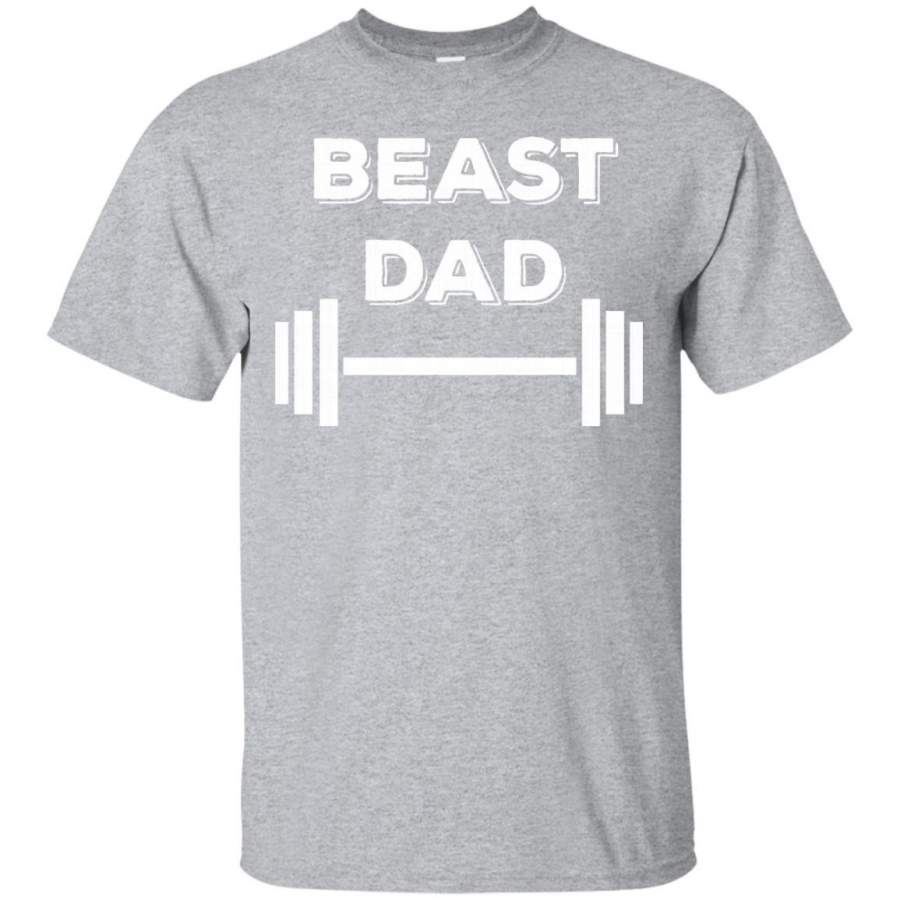 AGR Beast Dad Lift Workout Gym Athlete Barbell Fathers Day Shirt