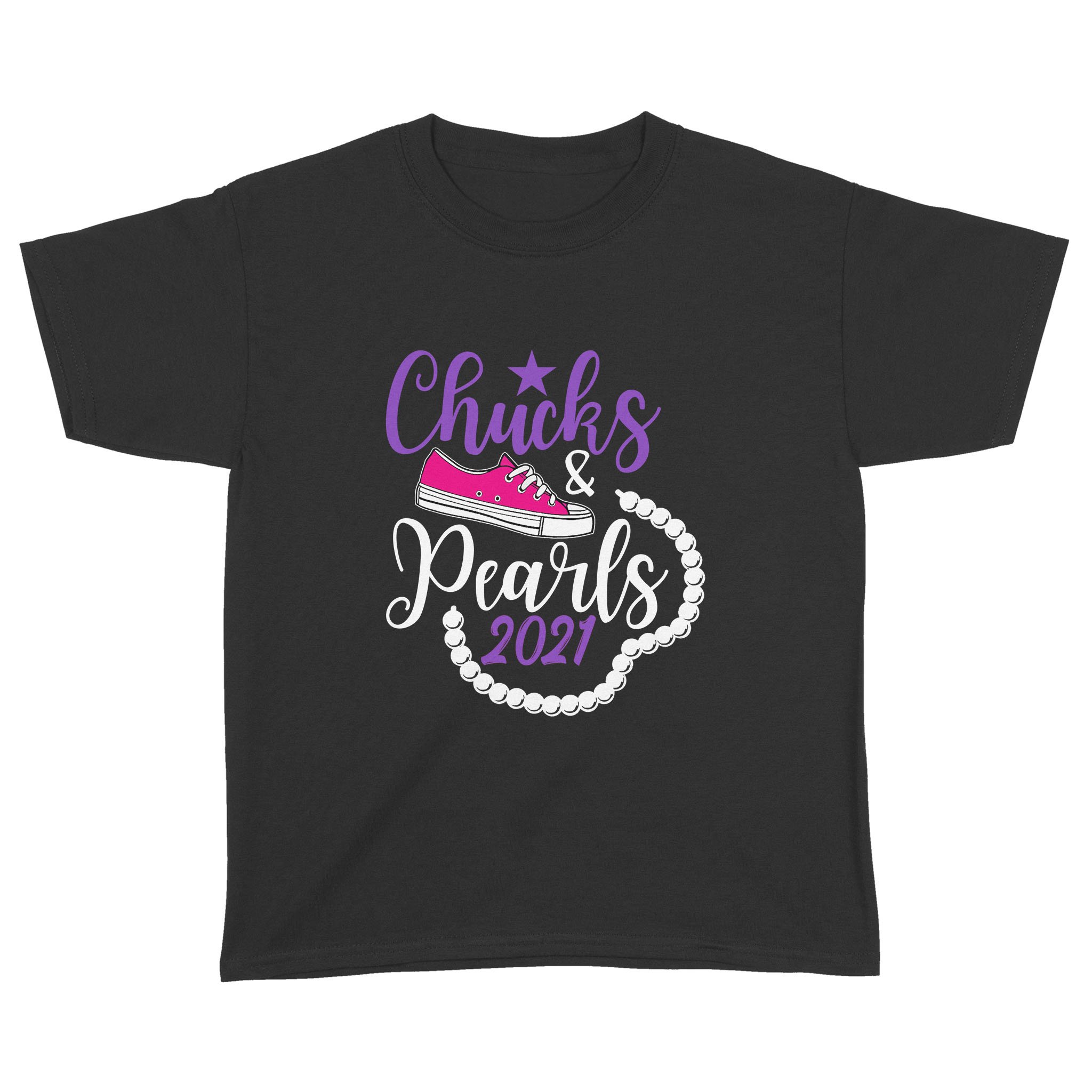 Chucks and Pearls 2021 Purple T-Shirt – Standard Youth T-shirt