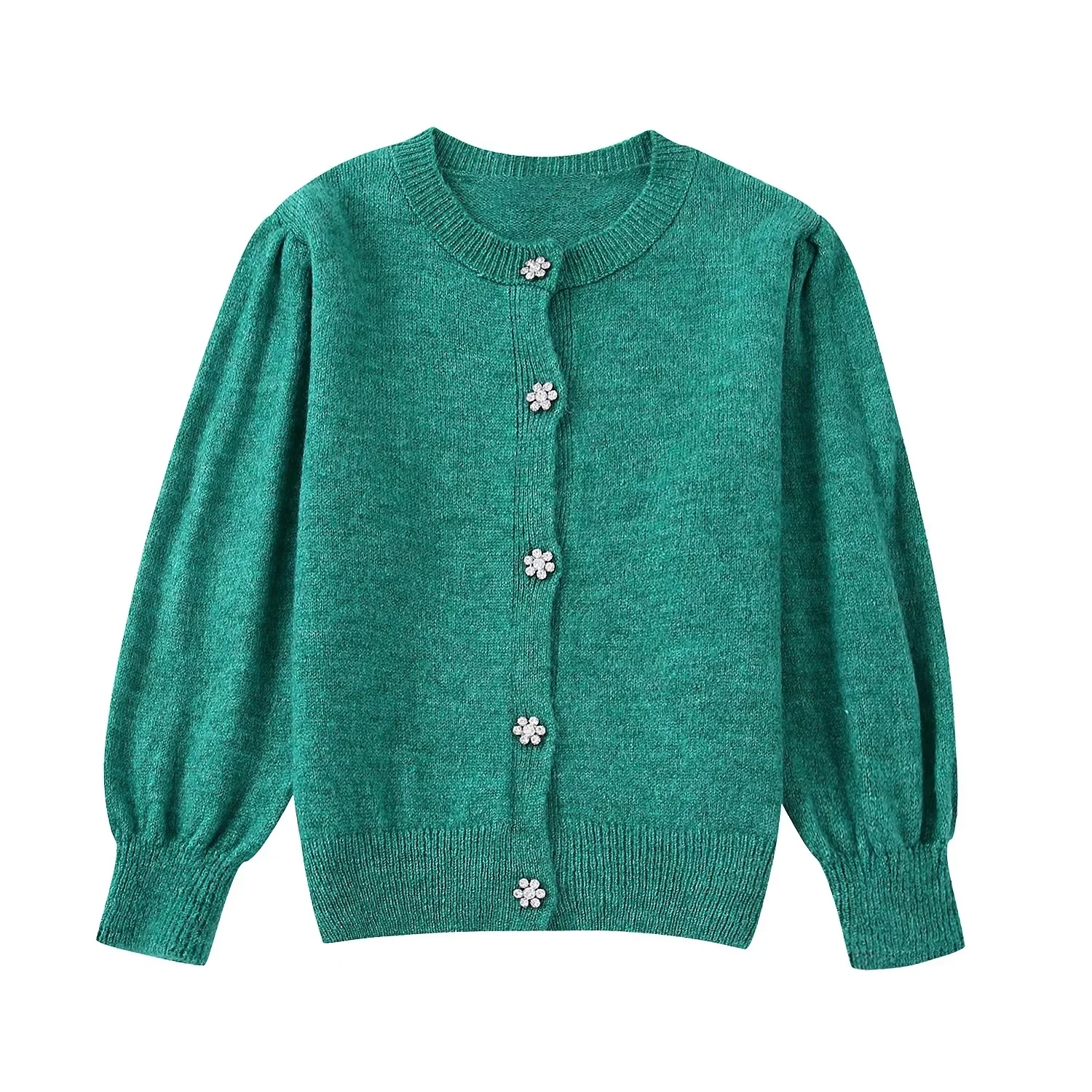 Women’s Sweater Cardigan Knitwear Vintage Knitted Jacket Coat Winter zatraf Long Sleeve Knit Top Green Woman Jumpers Sweater ins alx