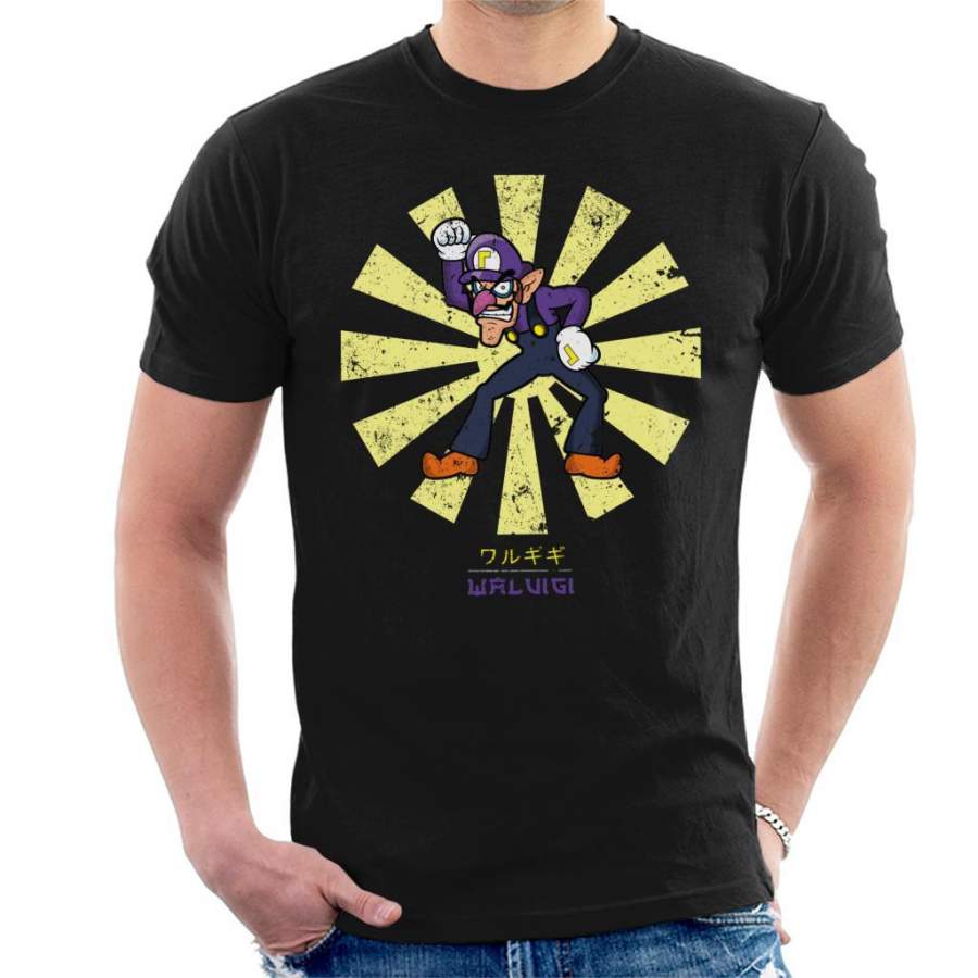 Waluigi Retro Japanese Super Mario Men’s T-Shirt