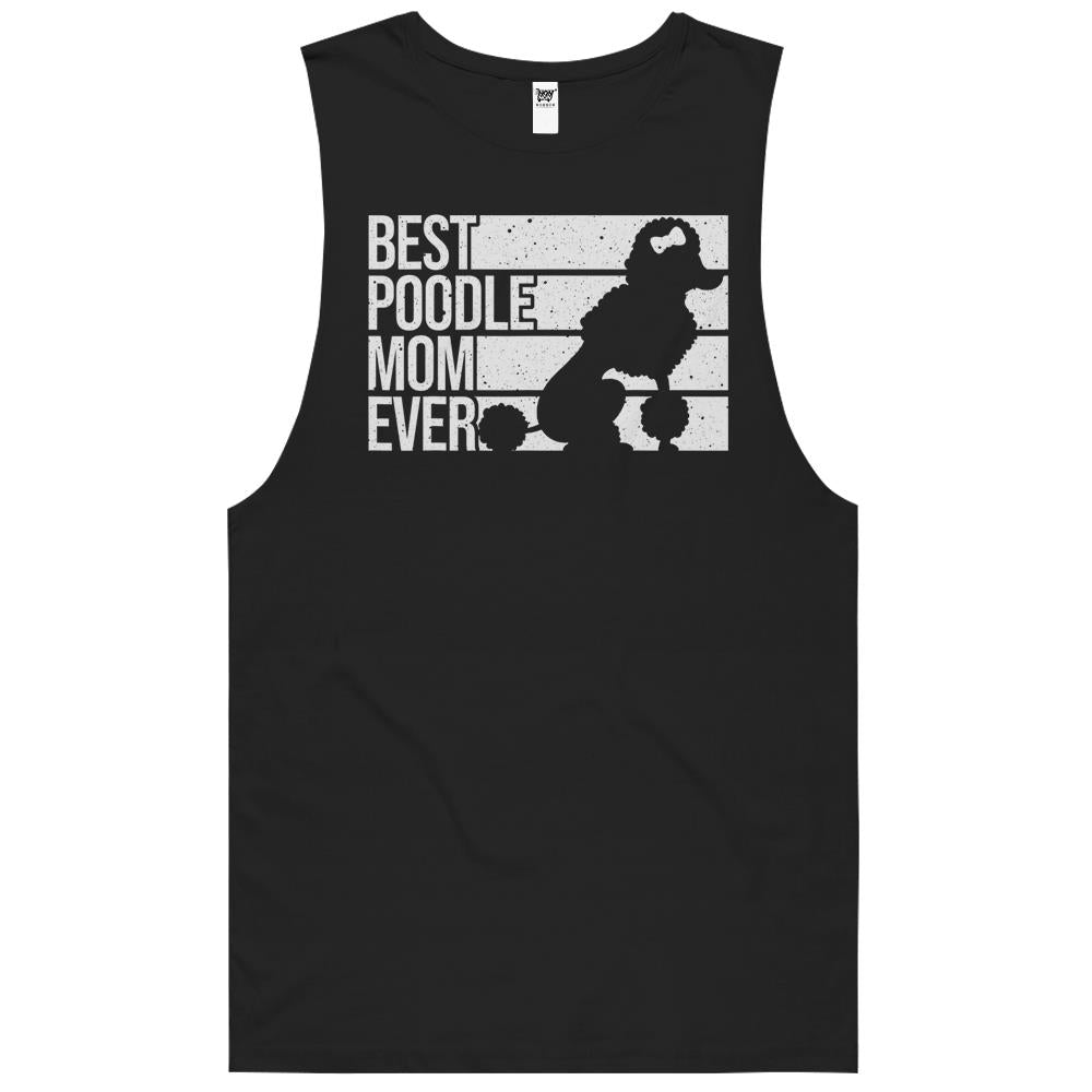 Best Poodle Mom Design Women Mothers Pet Dog Poodle Lover T-Shirt Tank Top