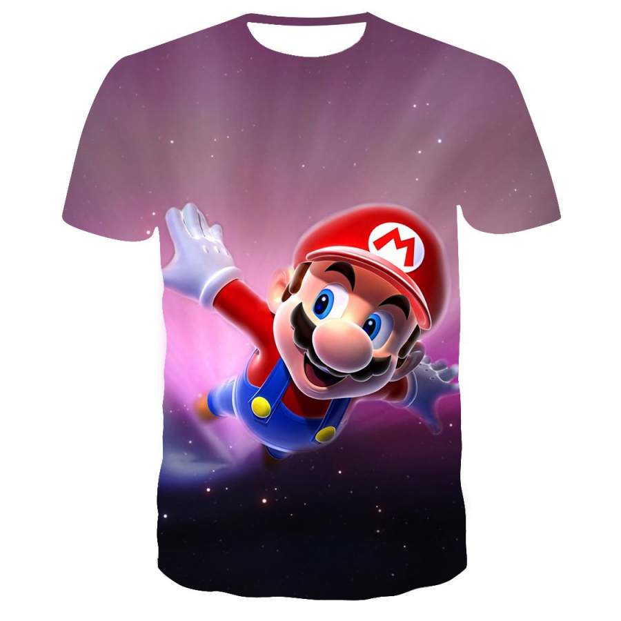 Super Mario 3D All-Over Print Shirt Summer T-Shirt Ideal Present