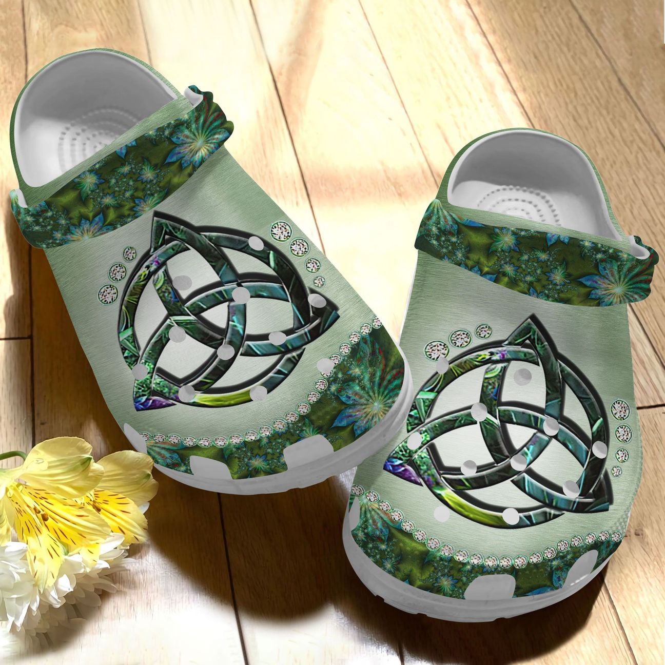 Irish Personalize Clog, Custom Name, Text, Fashion Style For Women, Men, Kid, Print 3D Irish Symbol