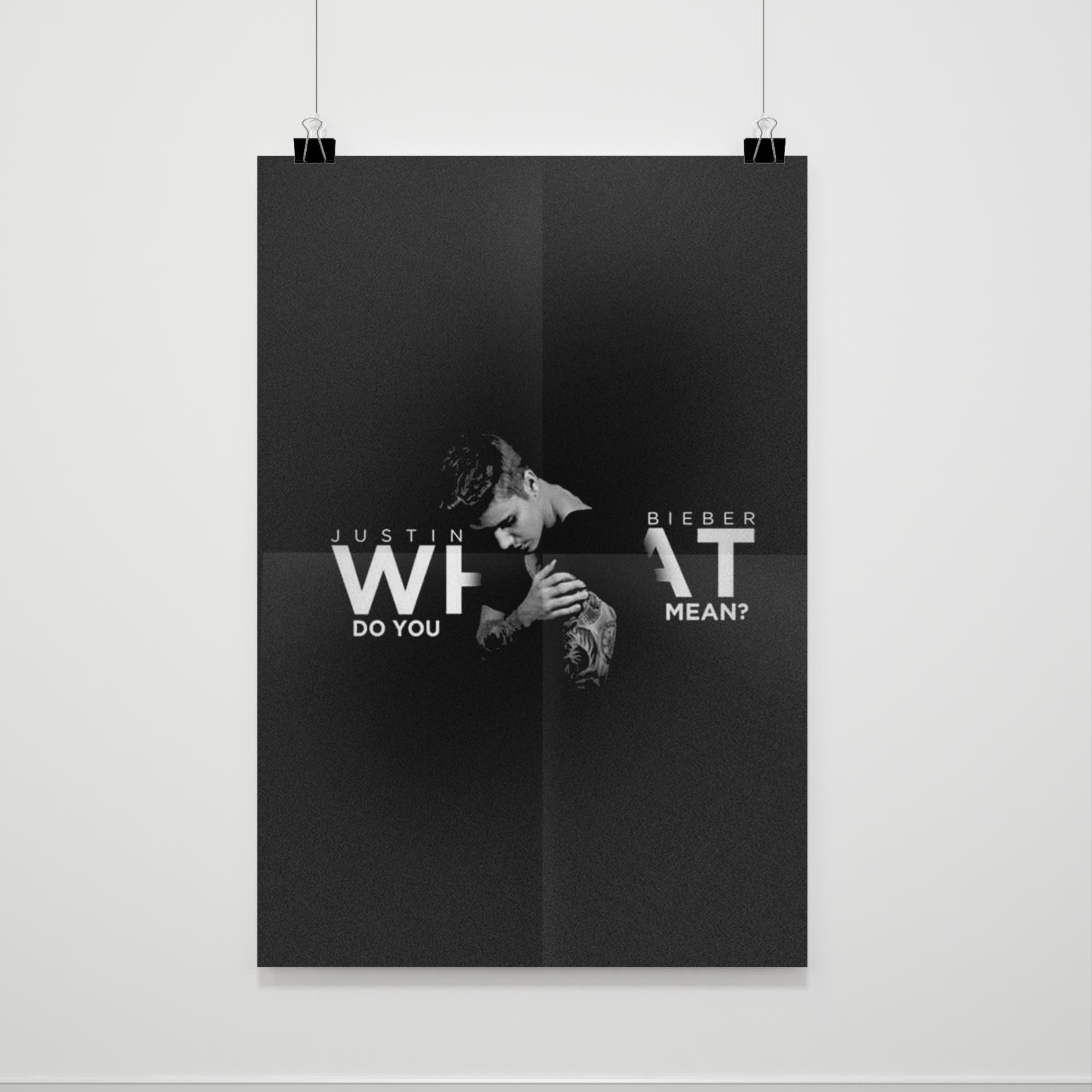 What Do You Mean Poster Poster Art Design