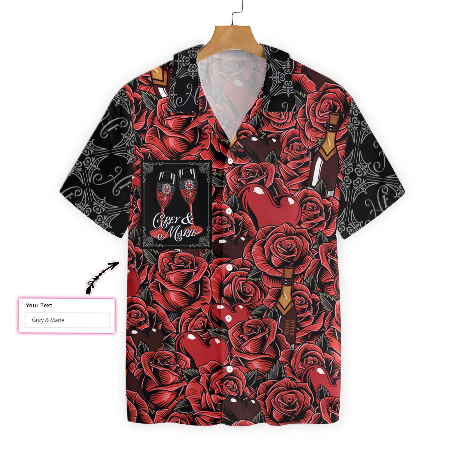 Color Of Love Red Flower Sticker 1101 Custom Hawaii Shirt Ha85769