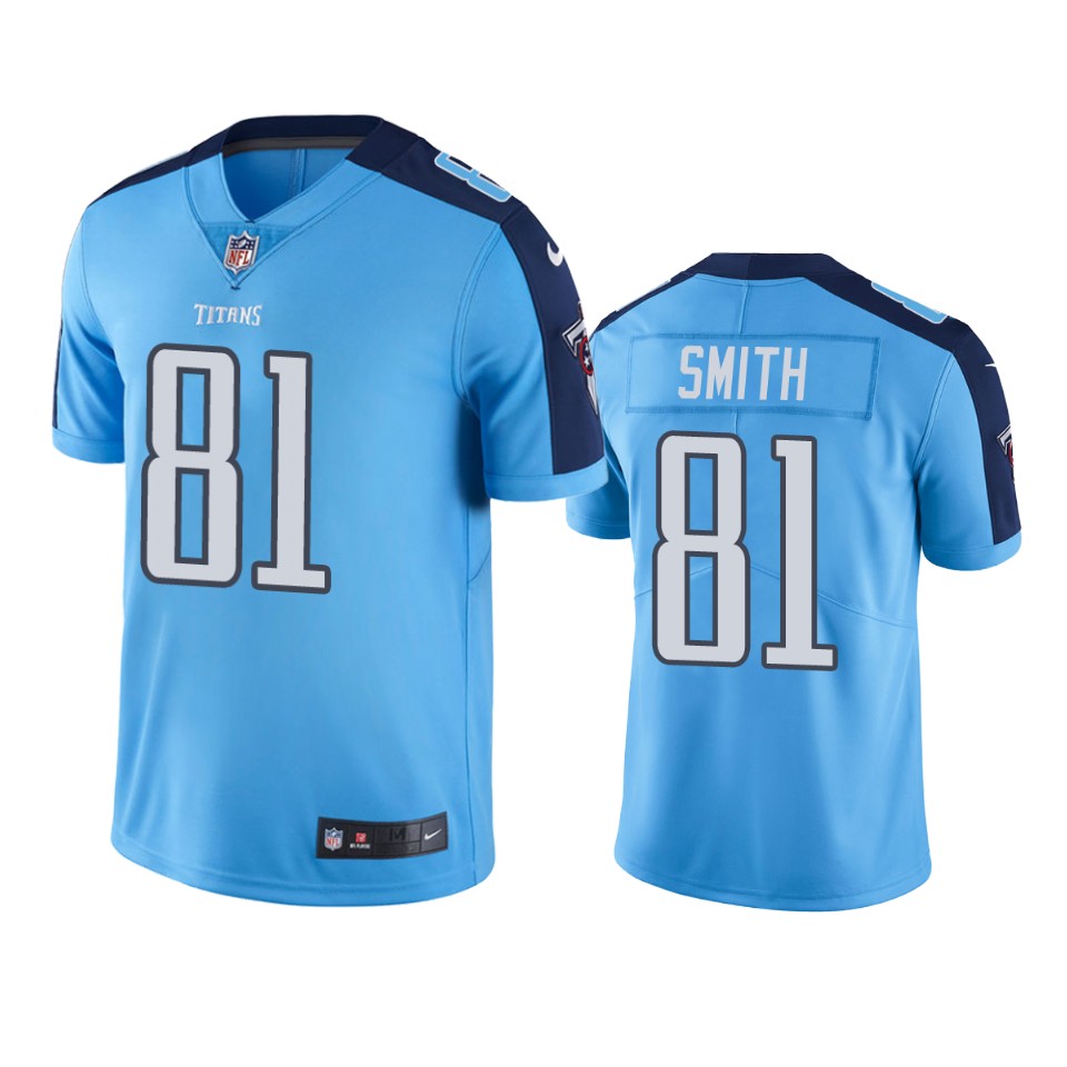 Tennessee Titans Jonnu Smith Light Blue Nike Color Rush Limited Jersey