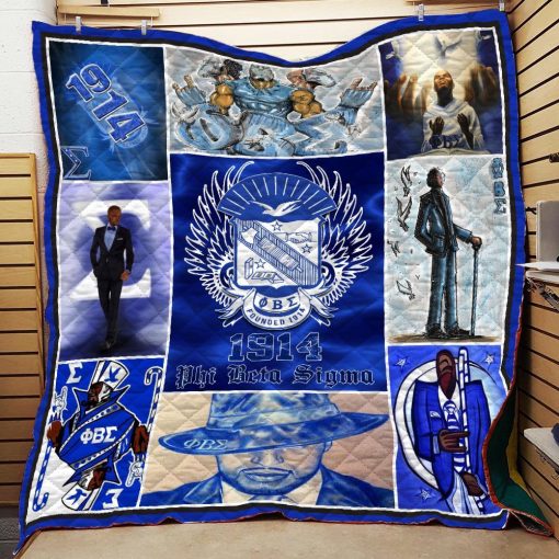 Phi Beta Sigma Founded 1914 Quilt All Over Printed