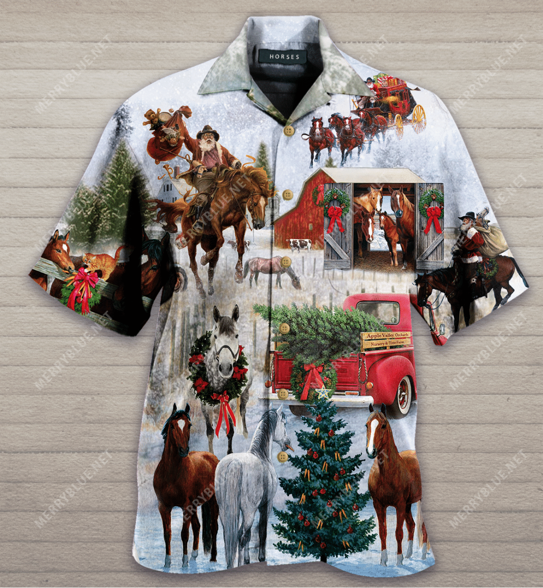 All I Want For Christmas Is A Horse Unisex Hawaii Shirt Ha66539