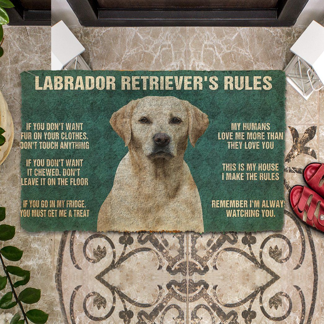 3D My Labrador Retriever’S Rules Doormat