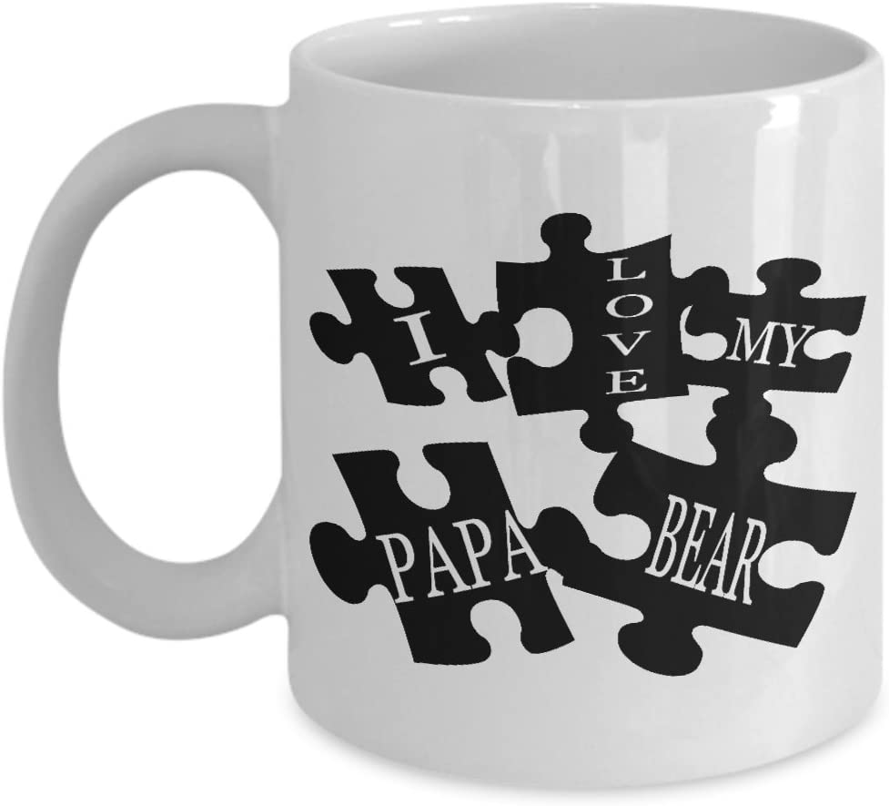 Father’S Gift-I Love My Papa Bear, Ceramic Mug, 11-Ounce