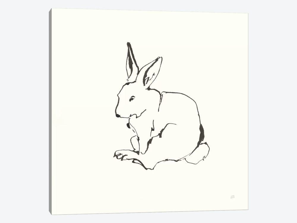 Line Bunny I Canvas Poster 8″x12″ 12×18″ 18″x26″ 24″x36″ 30″x45″