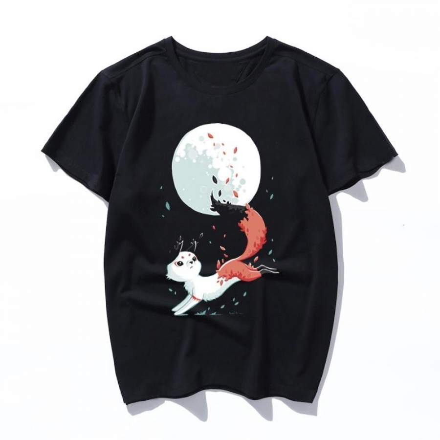 shedding print art women men T-shirt female harajuku ulzzang tees fun T-shirts aesthetic Casual femme tops