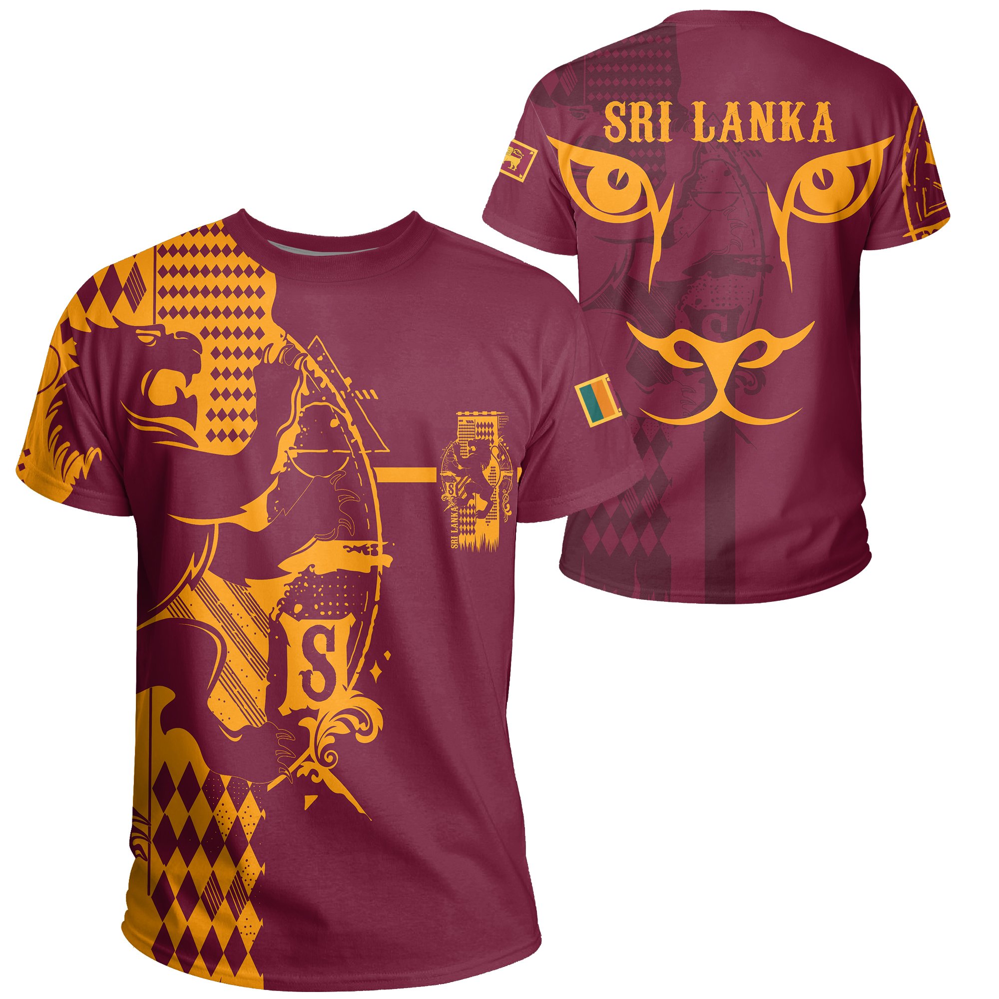 1sttheworld Sri Lanka King Of Lion T-shirt Red – J5