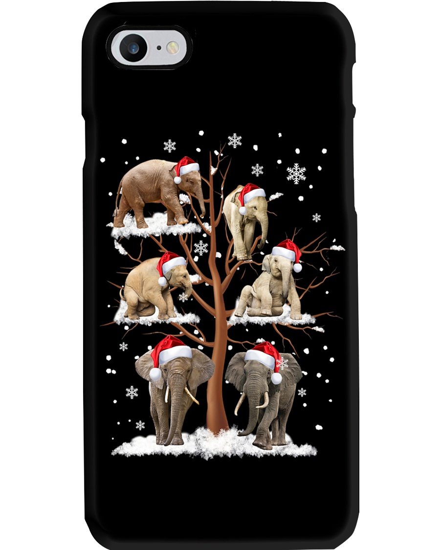 Elephant Tree Christmas Phone Case