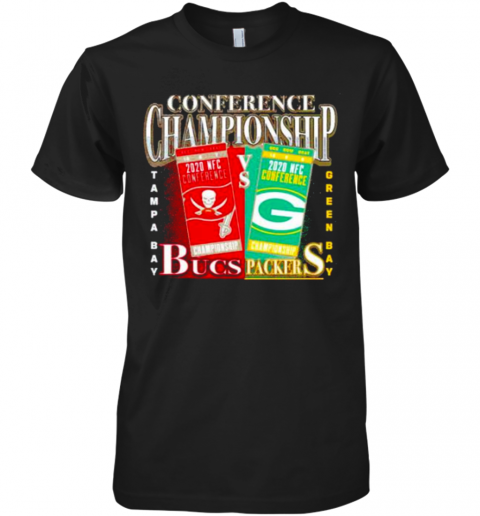 Green Bay Packers Vs Tampa Bay Buccaneers 2020 Nfc Conference Championship Matchup Premium Men’S T-Shirt