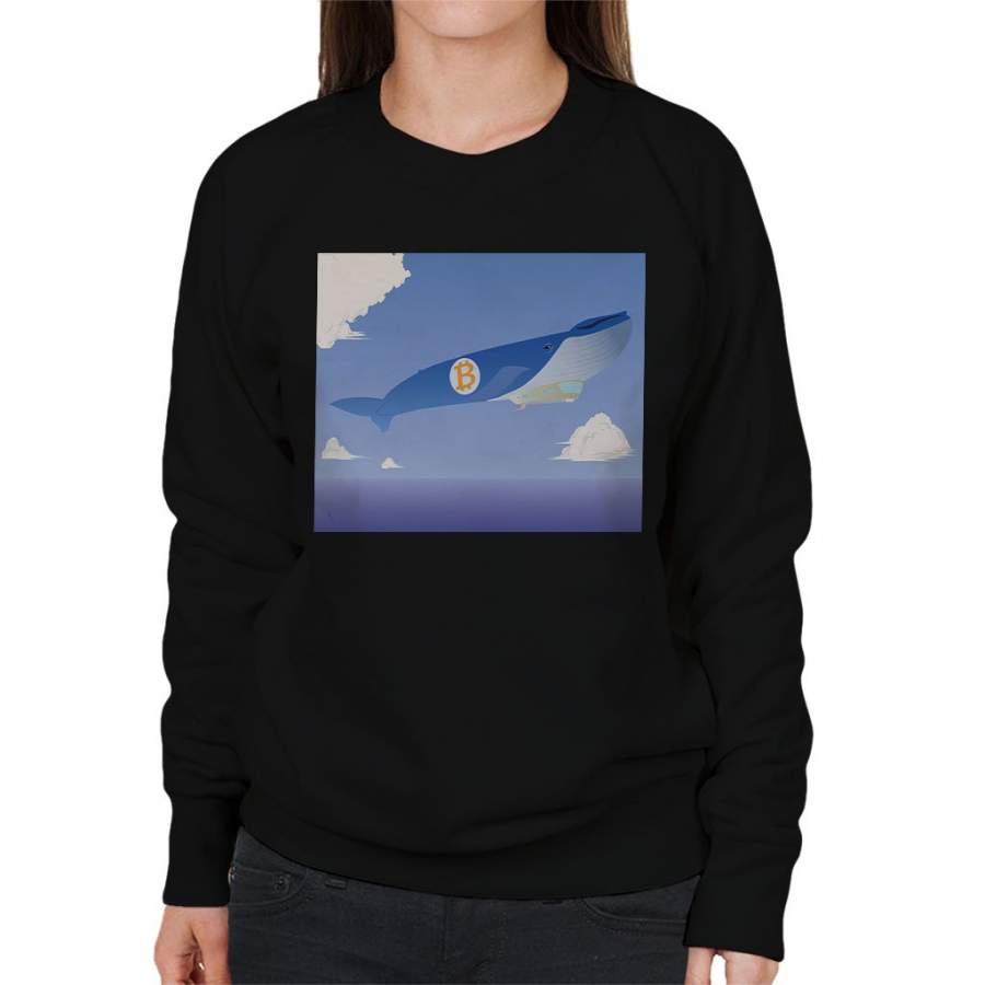 Bitcoin Air Whale Women’s Sweatshirt