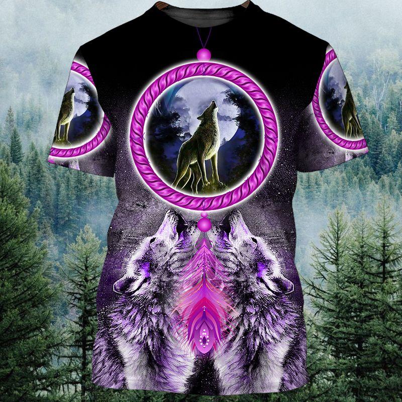 Native American Wolf 3D Tshirt