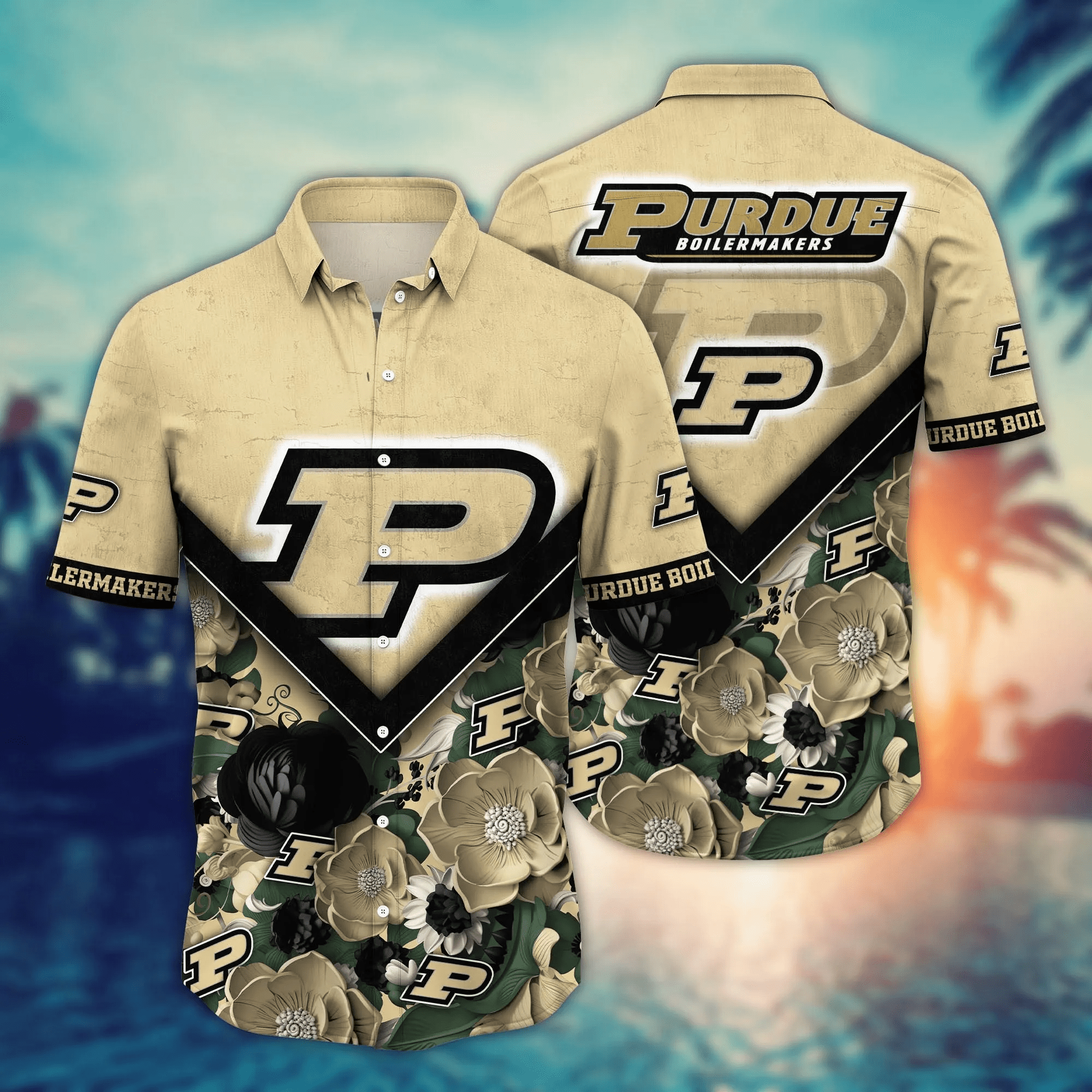 Purdue Boilermakers NCCA Hawaiian Shirt Custom Long Days Aloha Shirt