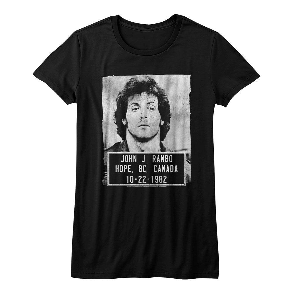 Rambo-Mugshot-Black Ladies S/S Tshirt