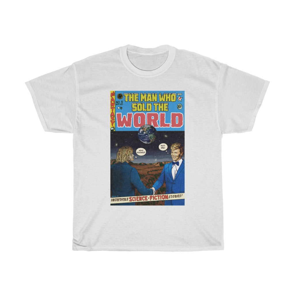 Nirvana Man Who Sold The World – Cobain & Bowie – Unisex Heavy Cotton Shirt
