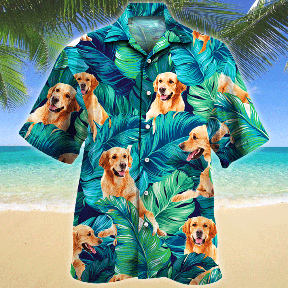 Golden Retriever Dog Lovers Gift Hawaiian Shirt Ha68697