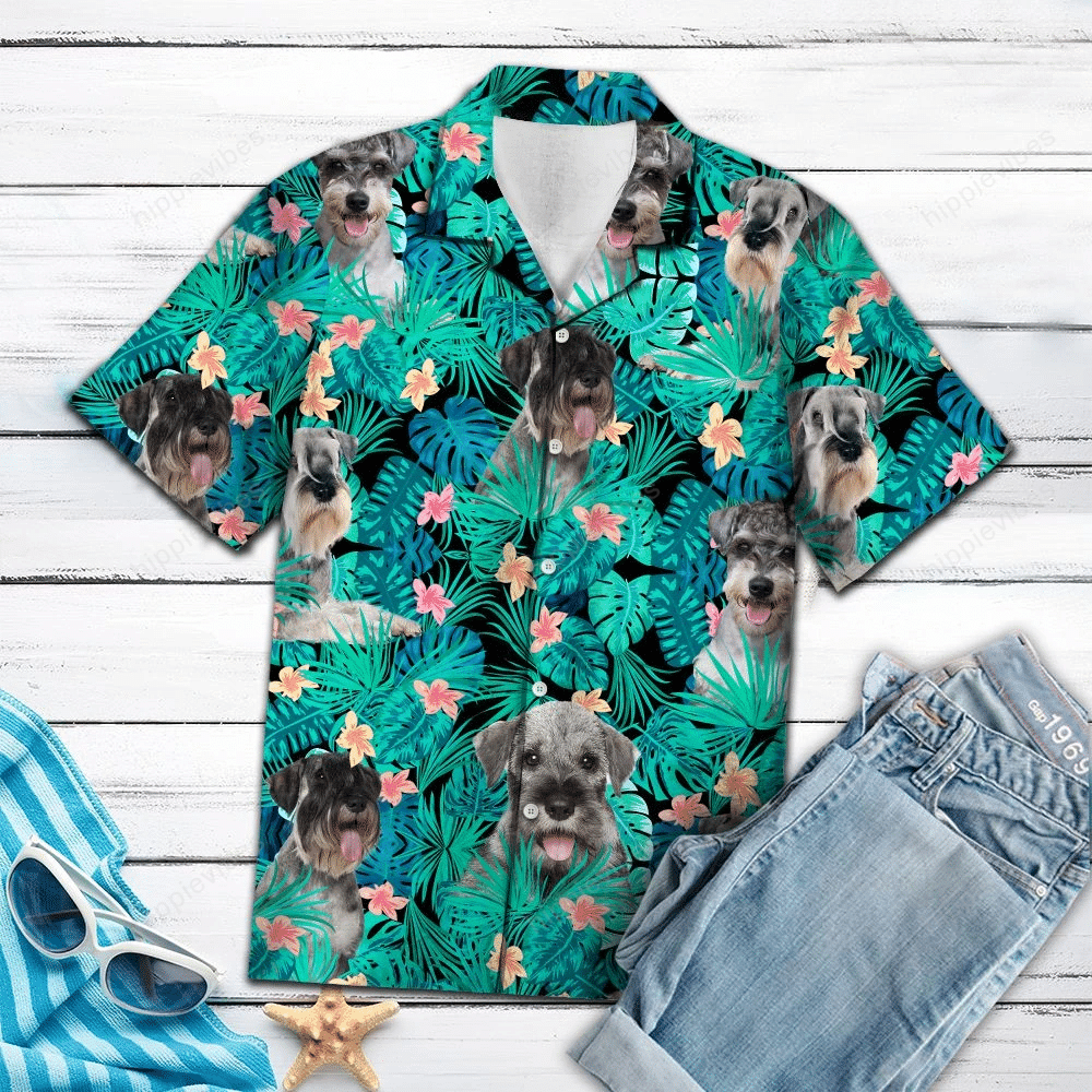 Standard Schnauzer Tropical Hawaiian Shirt Ha67727