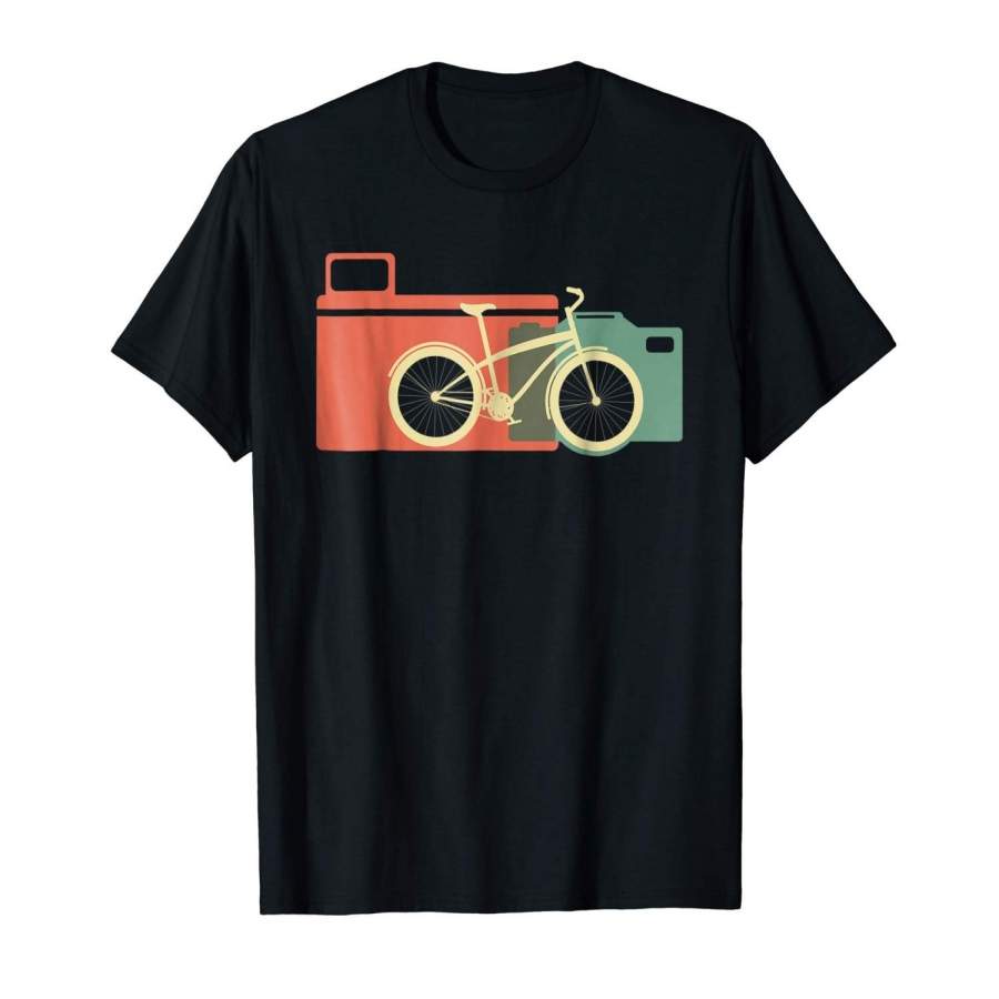 Camera Tour T-Shirt Bicycle Vintage Cool Cycling De Men Printed T Shirts