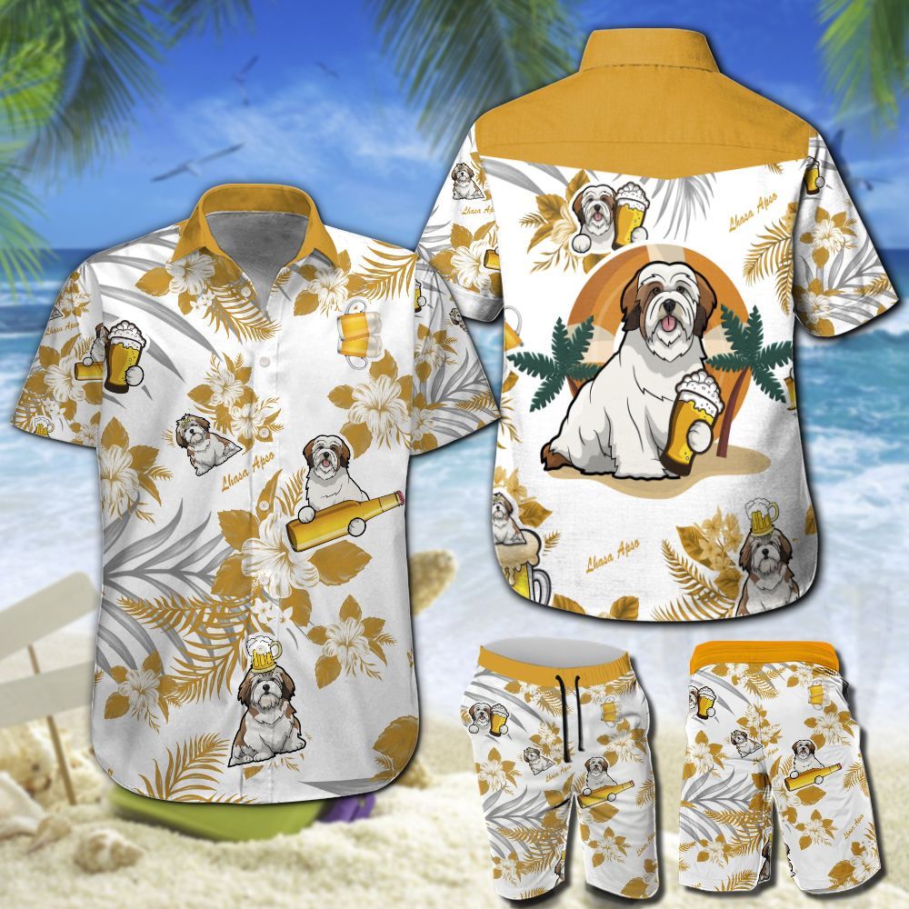 Lhasa Apso Beer Hawaii Shirt 202 Ha87629