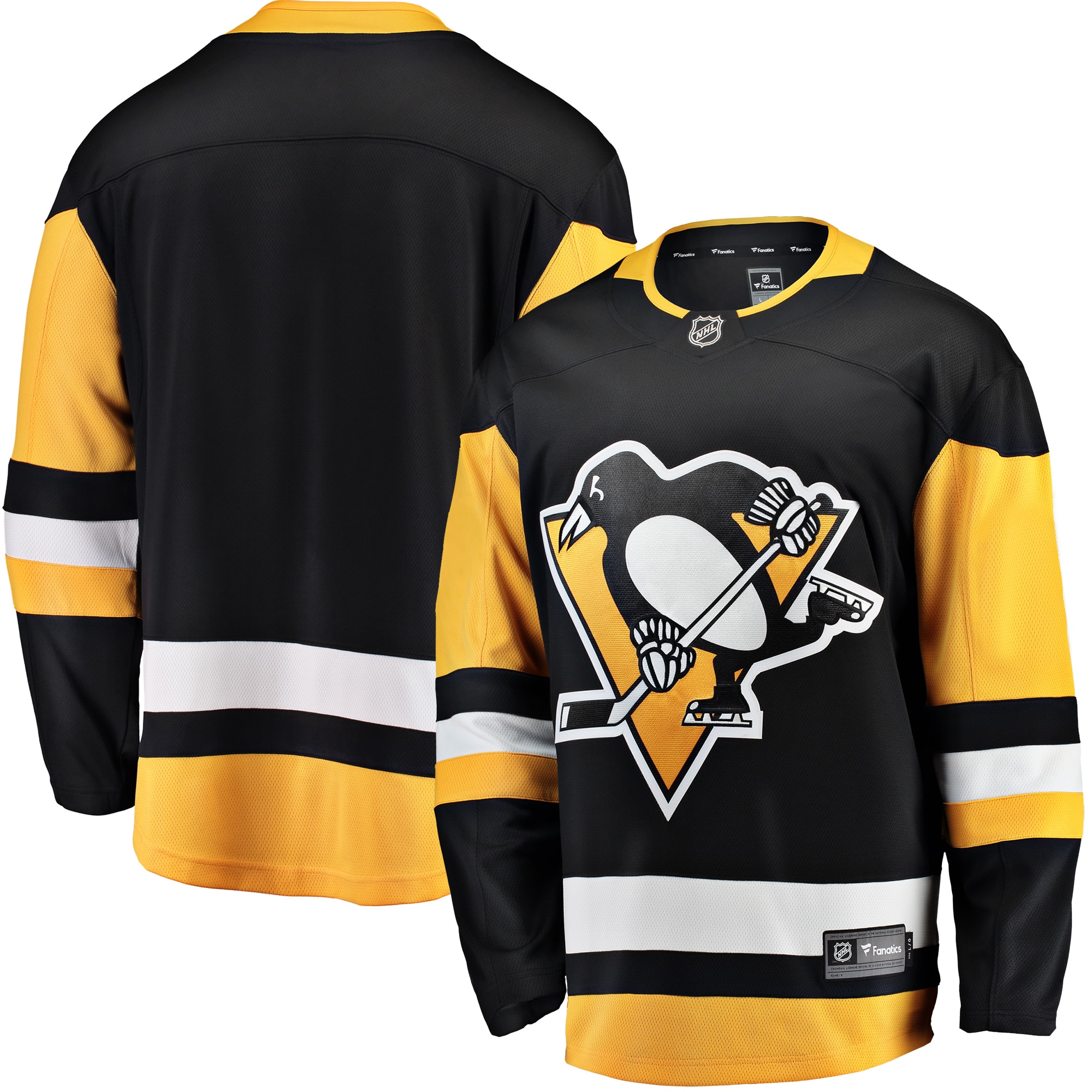 Men's Pittsburgh Penguins Black Breakaway Home Jersey