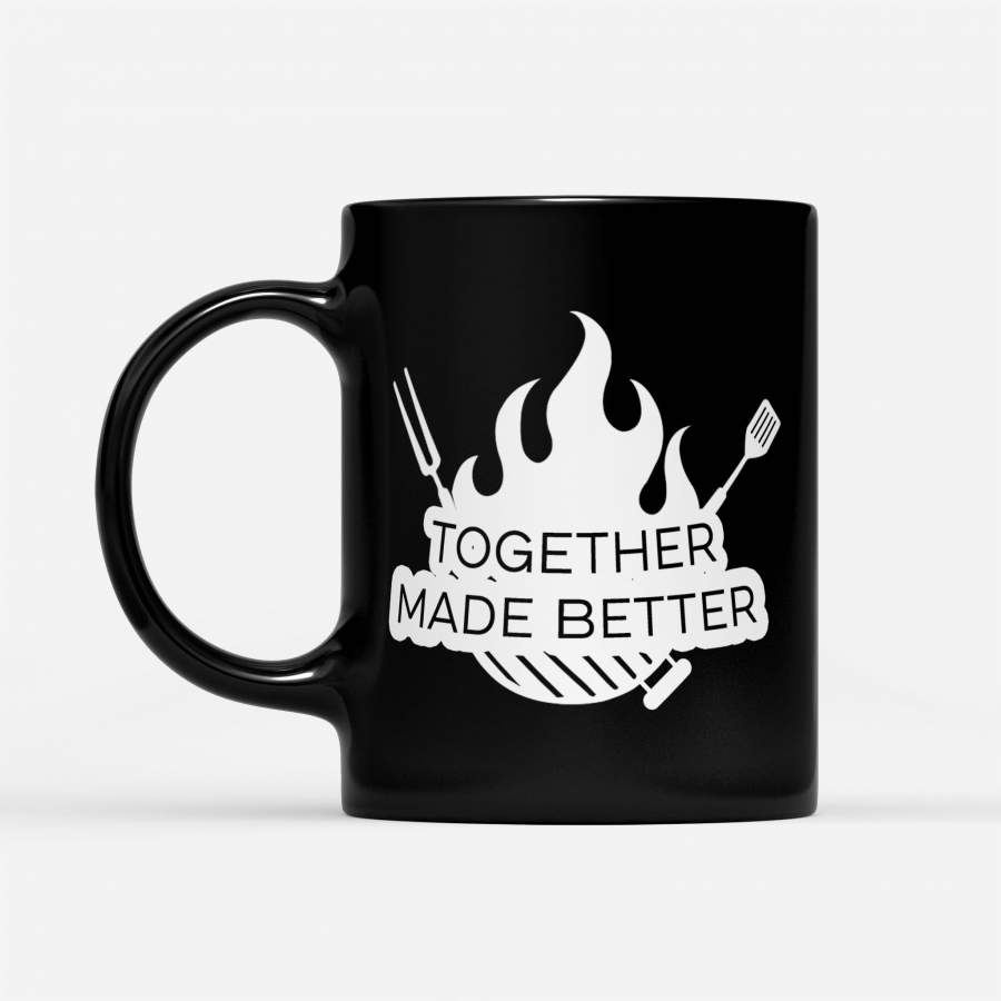 Together Made Better Love Valentine – Black Mug