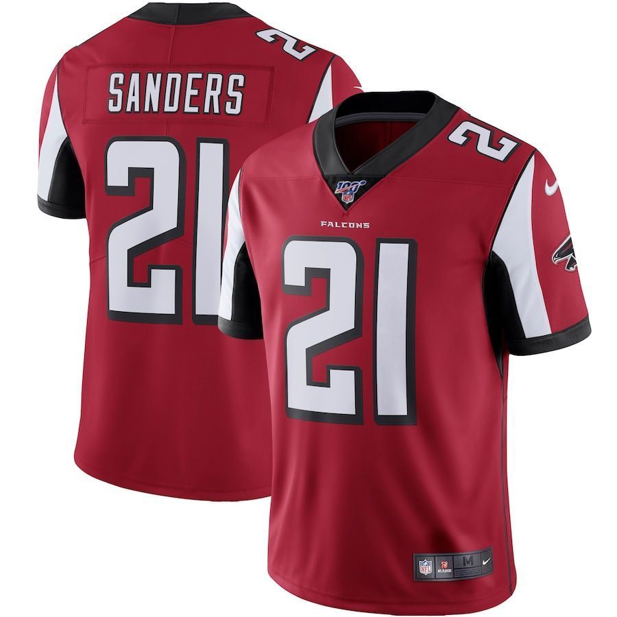 Atlanta Falcons Deion Sanders Red NFL 100 Retired Vapor Jersey