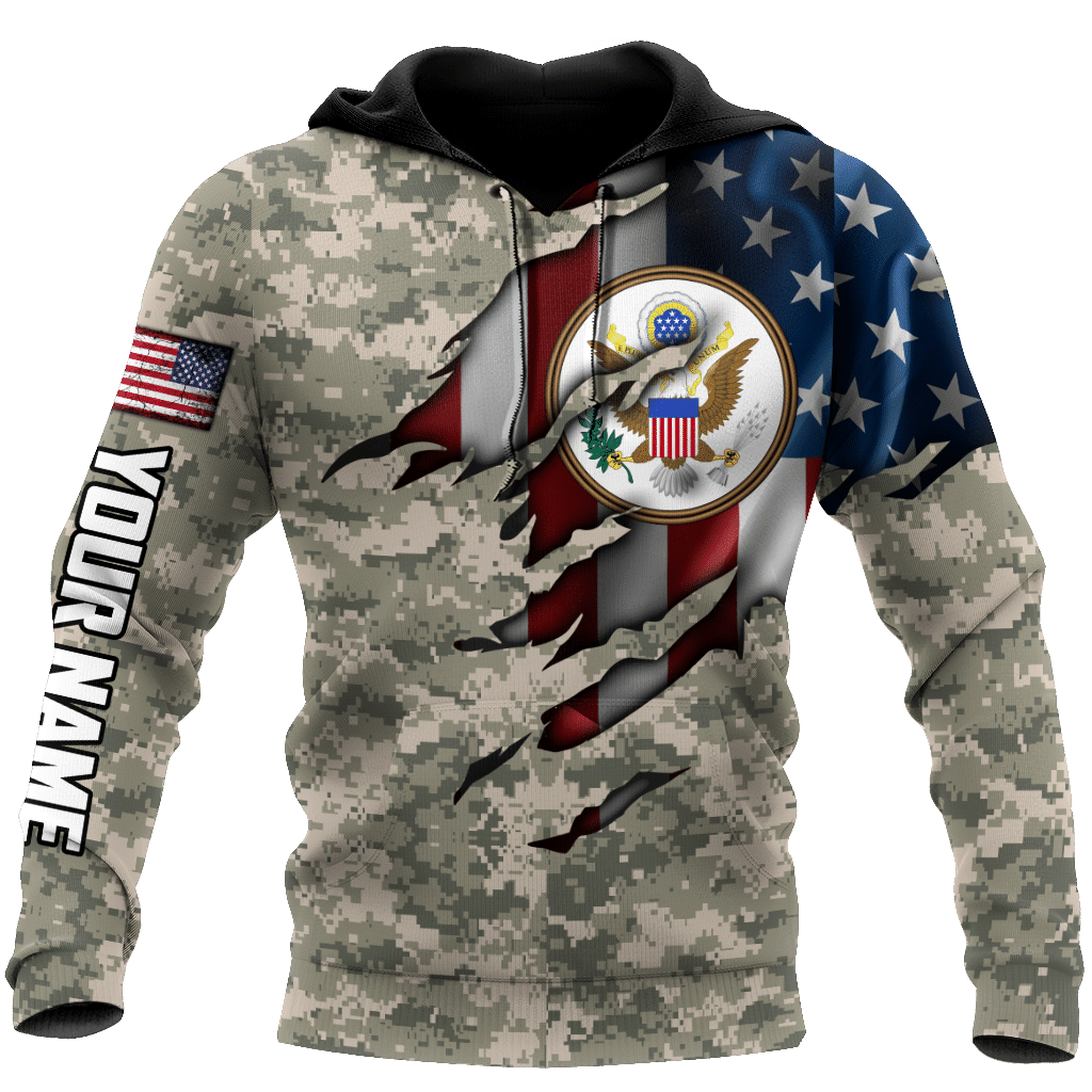 Great Seal Of The United States Army Personalized Name – 3D All Over Printed Shirts For Men And Women