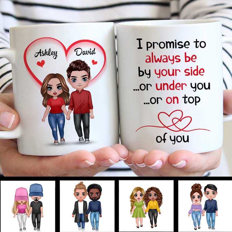 Funny Anniversary Gift Gift For Couple Always By Your Side Personalized Mug