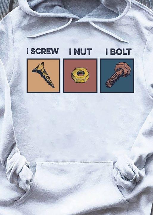 The Mechanic I Screw Nut Bolt Hoodie