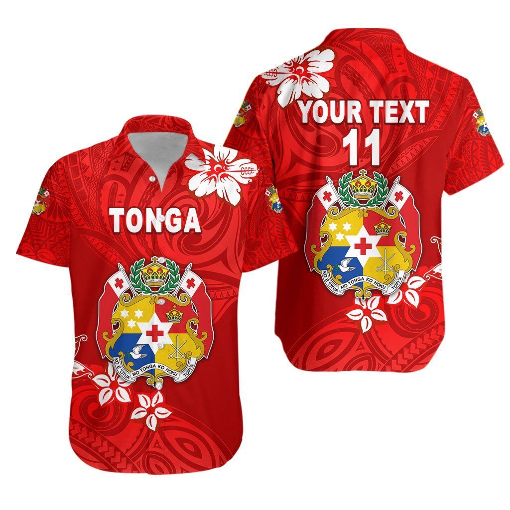 Mate Ma’A Tonga Rugby Hawaiian Shirt Polynesian Unique Vibes – Full Red, Custom Text And Number K8